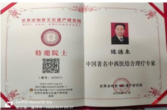 大国风范 行业楷模 访著名中医专家---陈德来