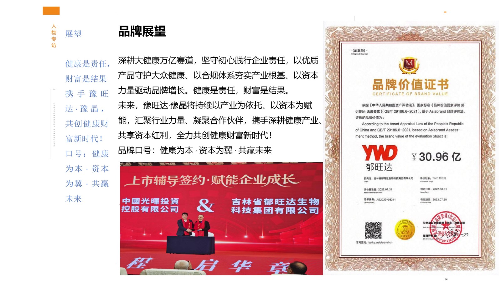 郁旺达大健康企业家之路
